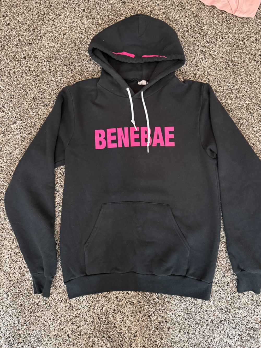 Benefit Cosmetics Limited Edition Black Hoodie with Pink Logo